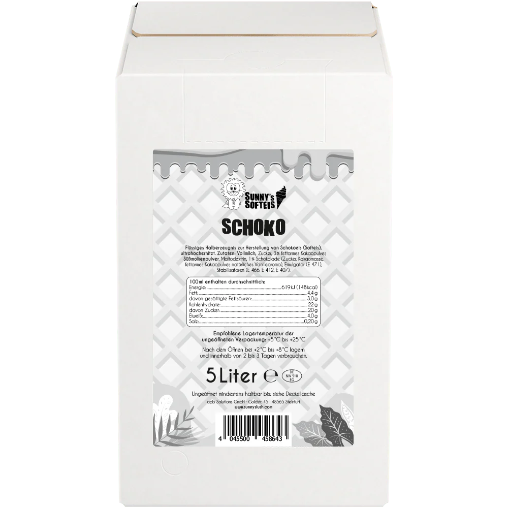 Sunny’s Softeis Flüssigmix Schoko 2